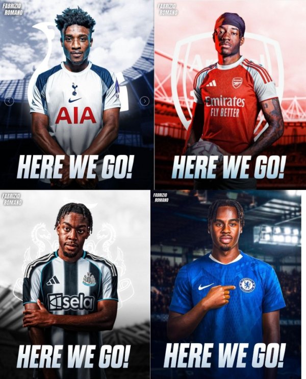All 55 million pounds! All the Premier League giants smashed the wingers: Maduaike & Kudus & Gittens